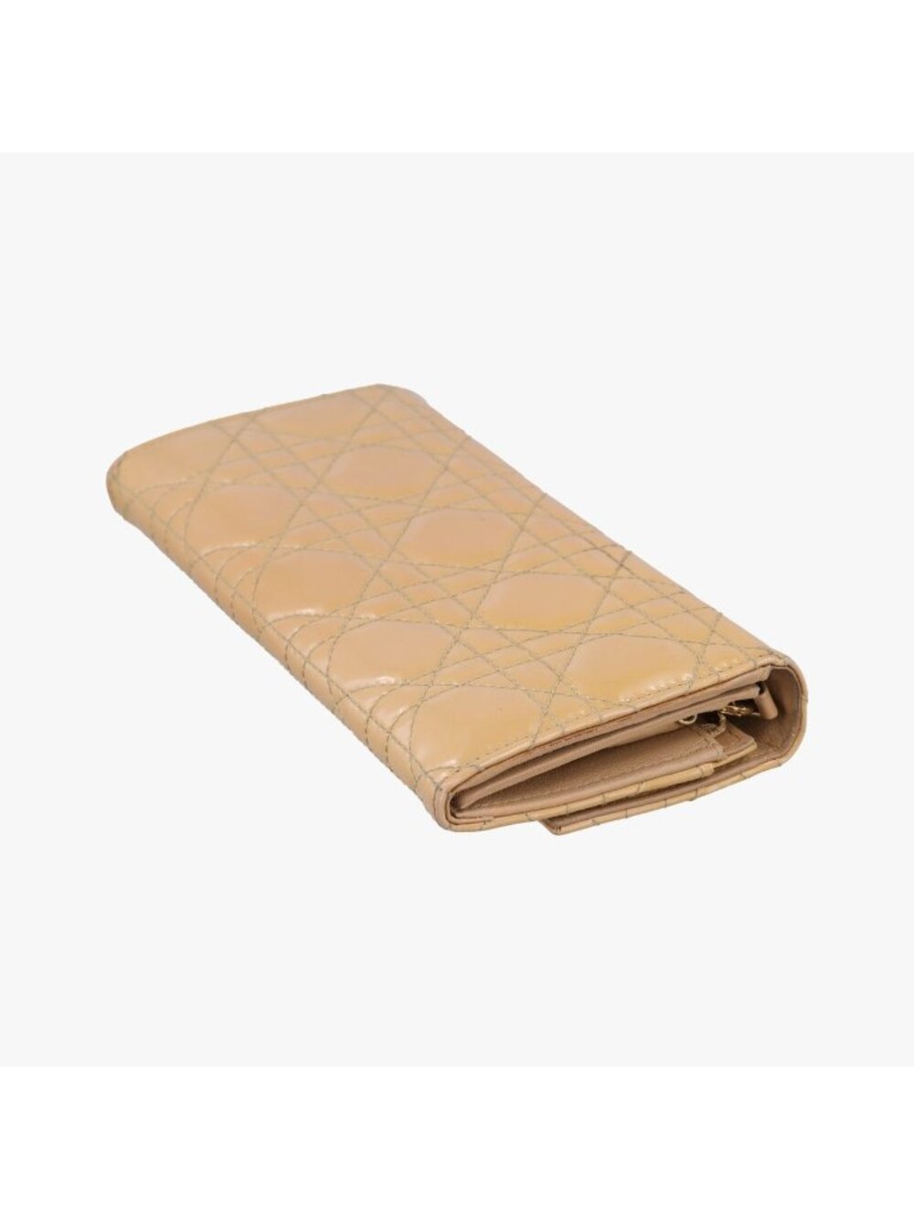 ★SOLD★ Dior Lady Cannage Beige Patent Handbag - Picture 6 of 15